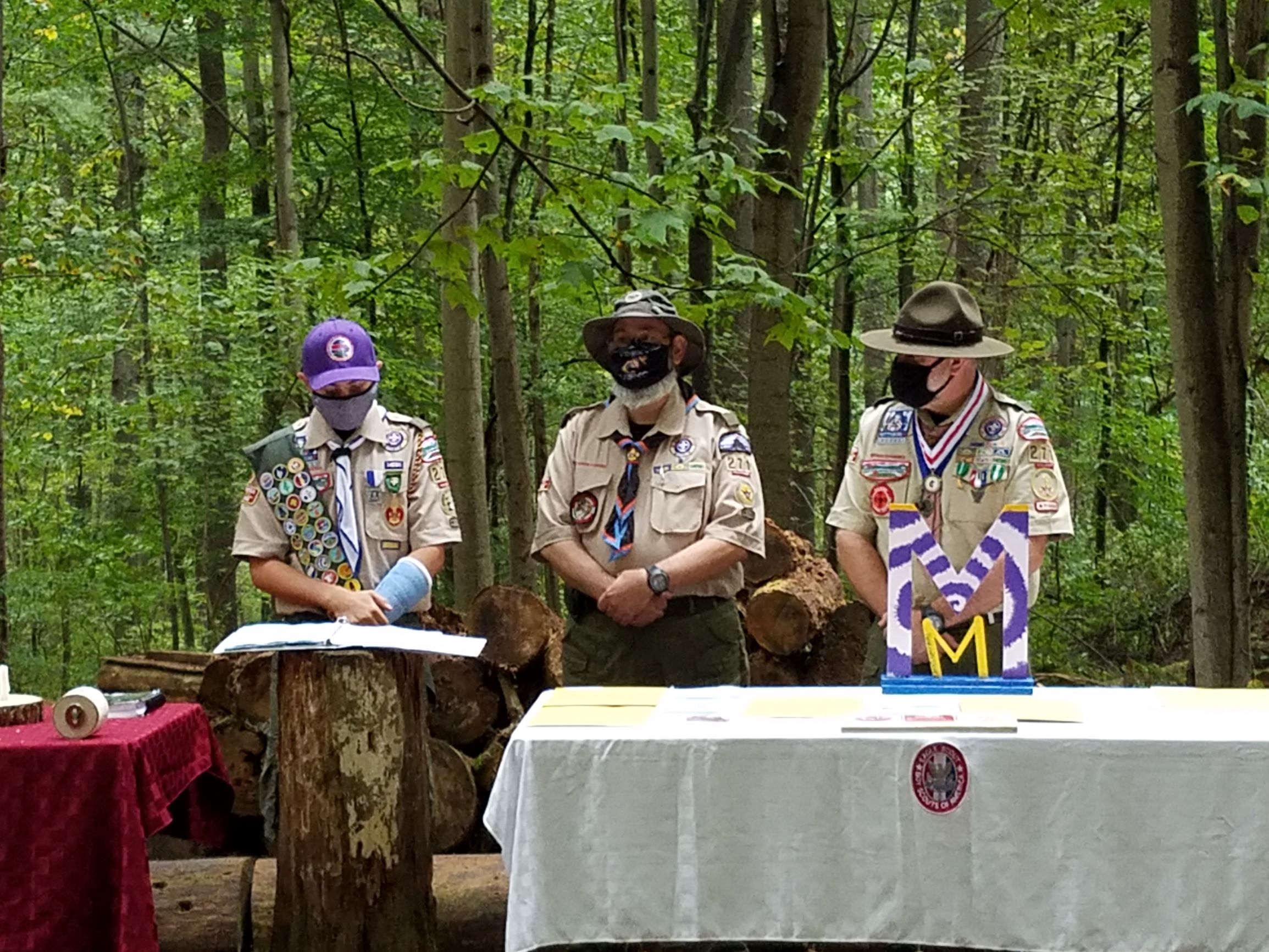 Leaders at Boy Scout Camping trip