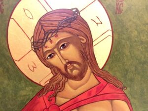 Jesus with thorny crown